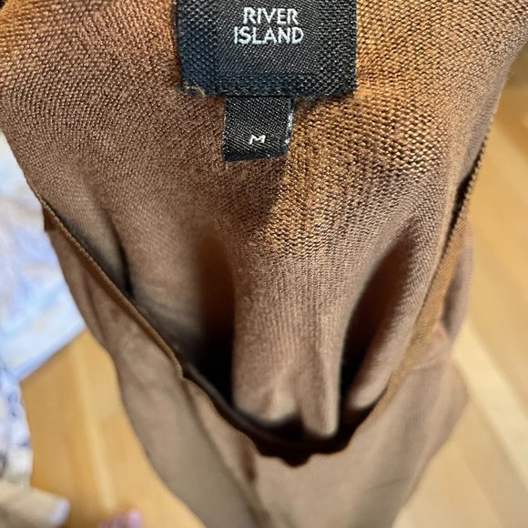 Brown Semi-Formal Slim-Fit River Island Longsleeve - Picture 3 of 3